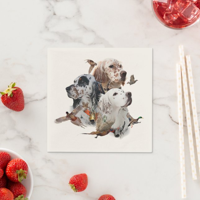 English Setters  Napkin (Insitu)