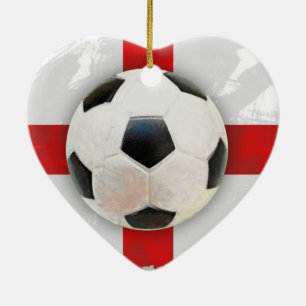 English Soccer Ceramic Ornament