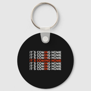 English Soccer It's Coming Home England Flag  Keychain