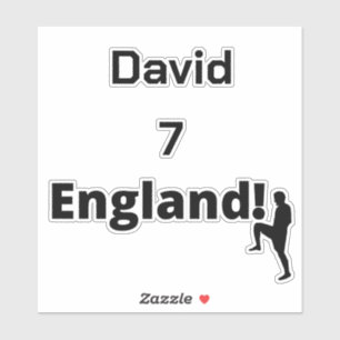 English Soccer Player customizable 