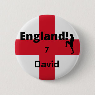 English Soccer Player customizable 2 Inch Round Button