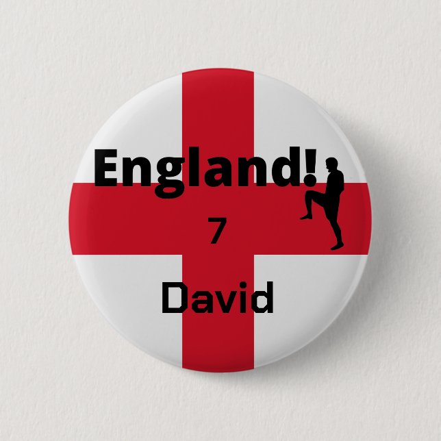 English Soccer Player customizable 2 Inch Round Button (Front)