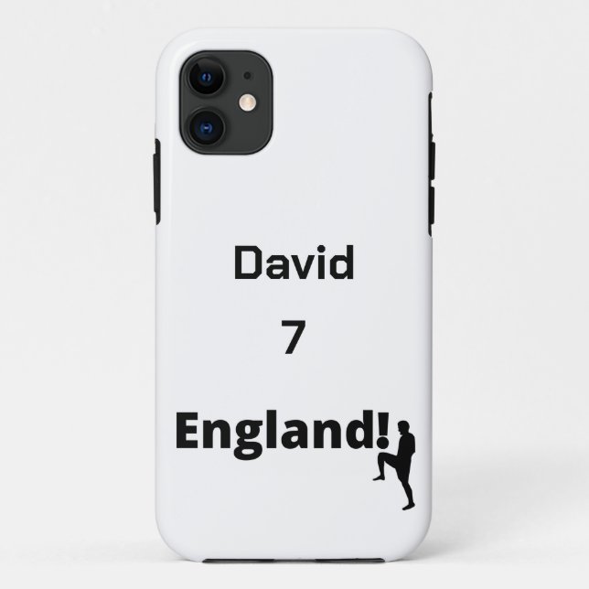 English Soccer Player customizable  Case-Mate iPhone Case (Back)