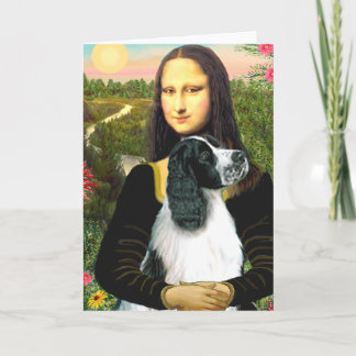 English Springer 7 - Mona Lisa Card