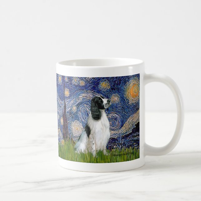 English Springer 7 - Starry Night Coffee Mug (Right)