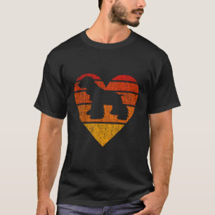English Springer Cocker Spaniel Spaniel Dog Retro T-Shirt