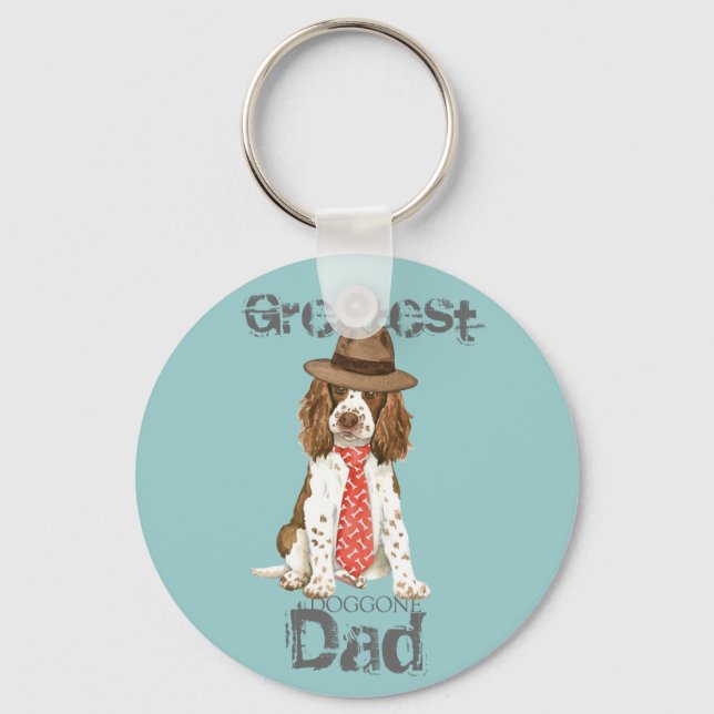 English Springer Dad Keychain (Front)