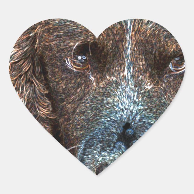 English Springer Heart Sticker (Front)
