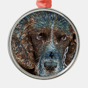 English Springer Metal Ornament