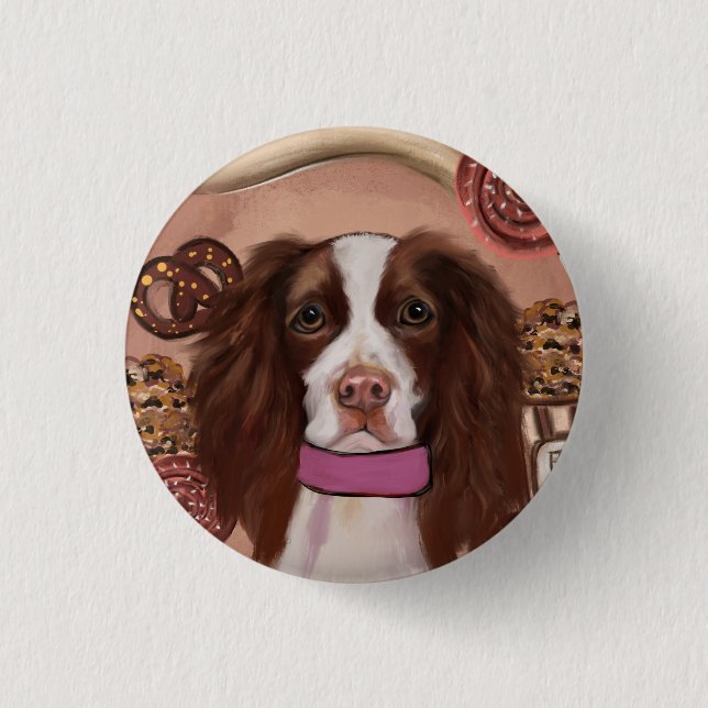 English Springer Spaniel    1 Inch Round Button (Front)