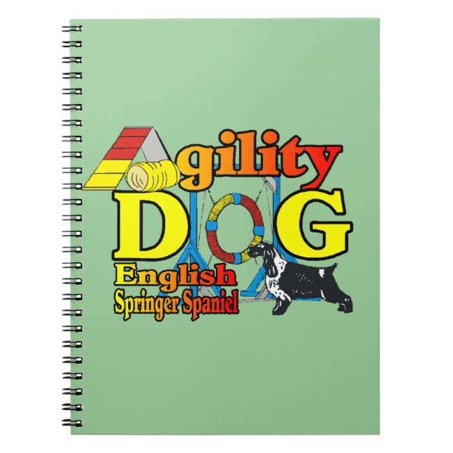 English Springer Spaniel Agility Notebook (Front)