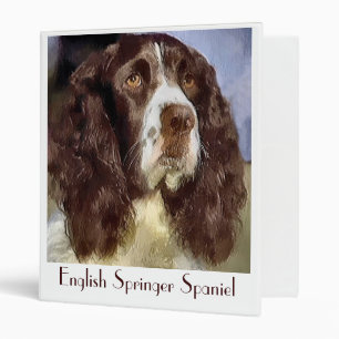English Springer Spaniel Art Gifts Binder