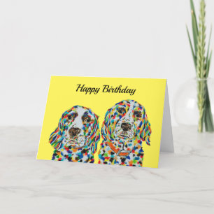 English Springer Spaniel Birthday Card