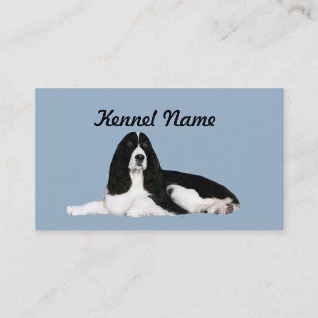 English Springer Spaniel Breeder Business Card (Front)