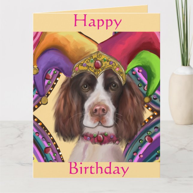 ENGLISH SPRINGER SPANIEL  CARD (Front)