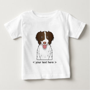 English Springer Spaniel Cartoon Personalized Baby T-Shirt