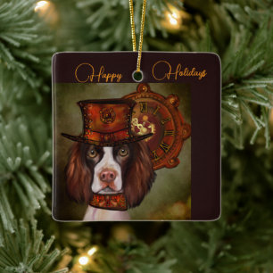 English Springer Spaniel Ceramic Ornament