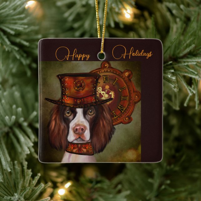 English Springer Spaniel  Ceramic Ornament (Tree)