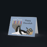 English Springer Spaniel Chanukah Card Menorah Dre<br><div class="desc">Remembering family and friends during the Chanukah season is a wonderful way to keep in touch with the people you love and care about. I created these dog Chanukah cards with love and care and I am sure anyone who loves dogs will be delighted to receive them. You do have...</div>