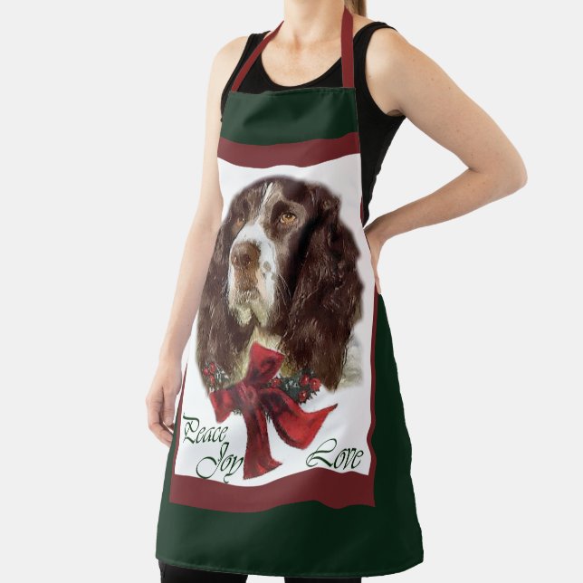 English Springer Spaniel Christmas Gifts Apron (Insitu)