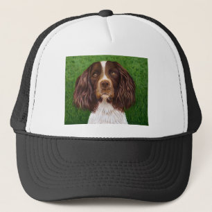 English Springer Spaniel Dog Art - Major Trucker Hat