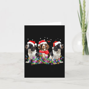 English Springer Spaniel Dog Christmas Matching Fa Card