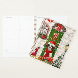 English Springer Spaniel Dog Christmas  Planner