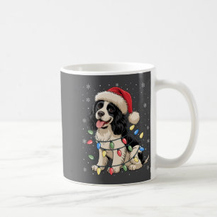 English Springer Spaniel Dog Christmas Tree Lights Coffee Mug