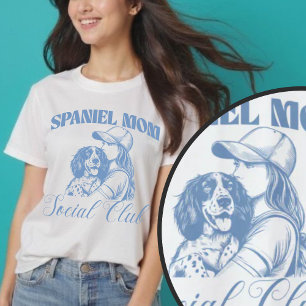 English Springer Spaniel Dog Mom Social Club Women T-Shirt