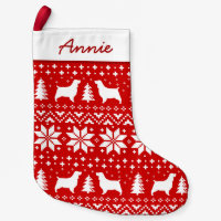 English Springer Spaniel Dog Silhouettes Pattern