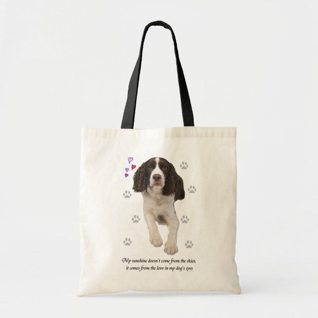 English Springer Spaniel Dog Tote Bag (Front)