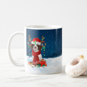 English Springer Spaniel dog with Christmas gifts Coffee Mug