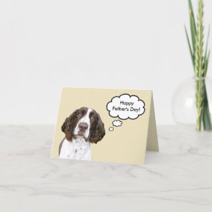 English Springer Spaniel Father's Day Card