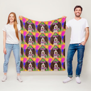 English Springer Spaniel Fleece Blanket