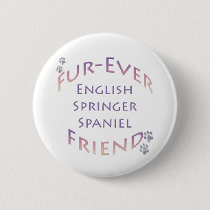 English Springer Spaniel Furever 2 Inch Round Button