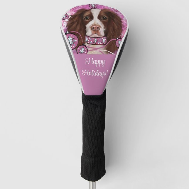 ENGLISH SPRINGER SPANIEL       GOLF HEAD COVER (Front)