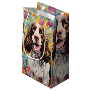 English Springer Spaniel Happy Easter Small Gift Bag