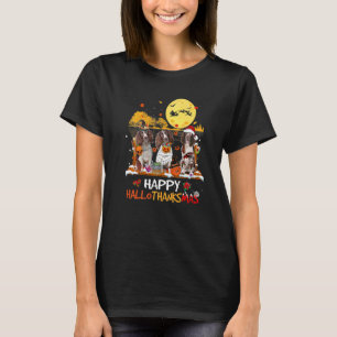English Springer Spaniel Happy Hallothanksmas Hall T-Shirt