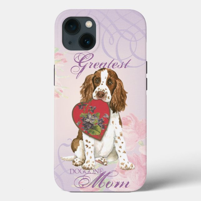 English Springer Spaniel Heart Mom Case-Mate iPhone Case (Back)