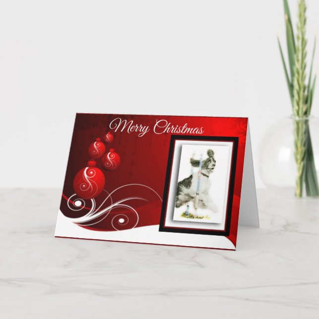 English Springer Spaniel Holiday Card (Front)