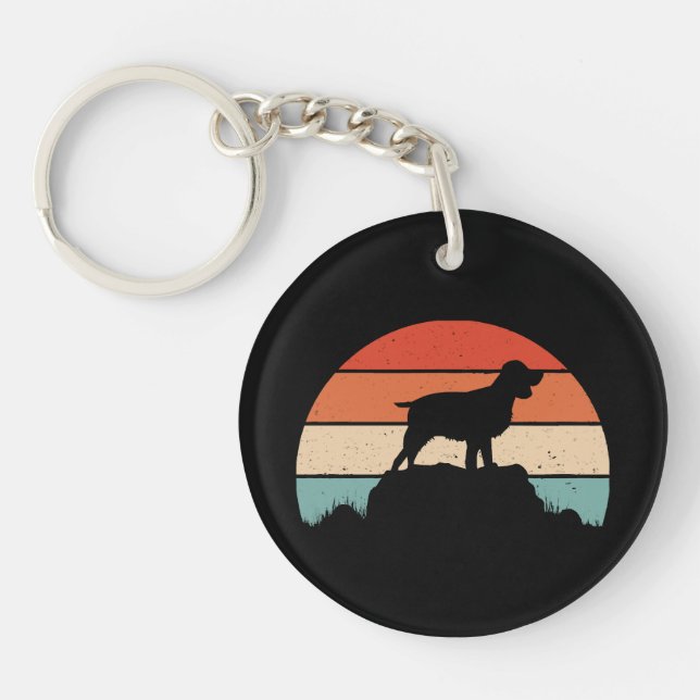 English springer spaniel keychain (Front)