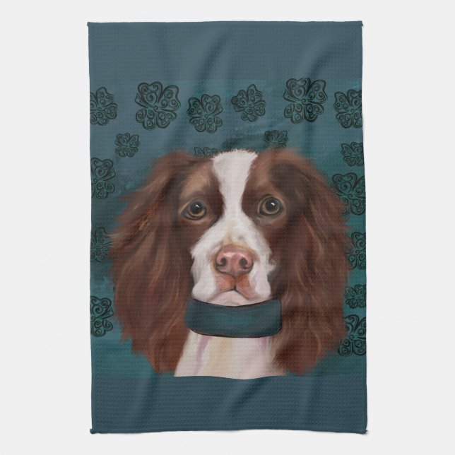 English Springer Spaniel       Kitchen Towel (Vertical)