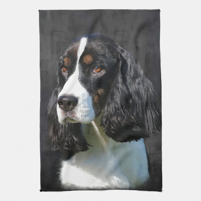 English Springer Spaniel Kitchen Towel (Vertical)