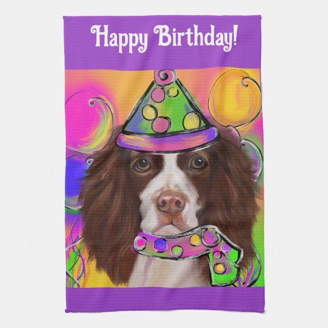 English Springer Spaniel          Kitchen Towel (Vertical)