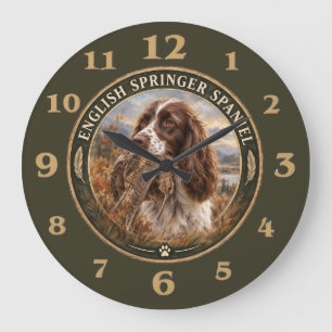 English Springer Spaniel Large Clock