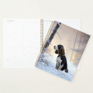English Springer Spaniel Let It Snow Christmas Planner