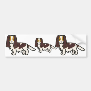 English Springer Spaniel Liver Tri Cartoon Bumper Sticker