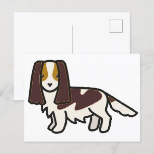 English Springer Spaniel Liver Tri Cartoon Postcard