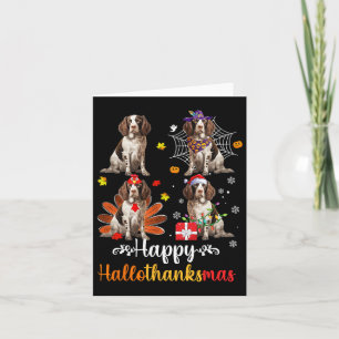 English Springer Spaniel Lover Halloween Christmas Card