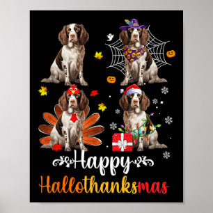 English Springer Spaniel Lover Halloween Christmas Poster